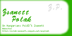 zsanett polak business card